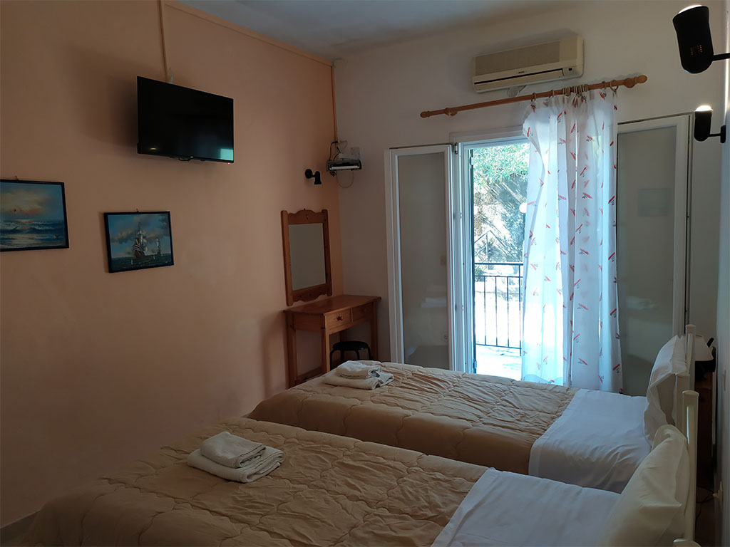 Eva apartments, Kassiopi, Imerolia, First Room with Smart TV in apartment 2 1