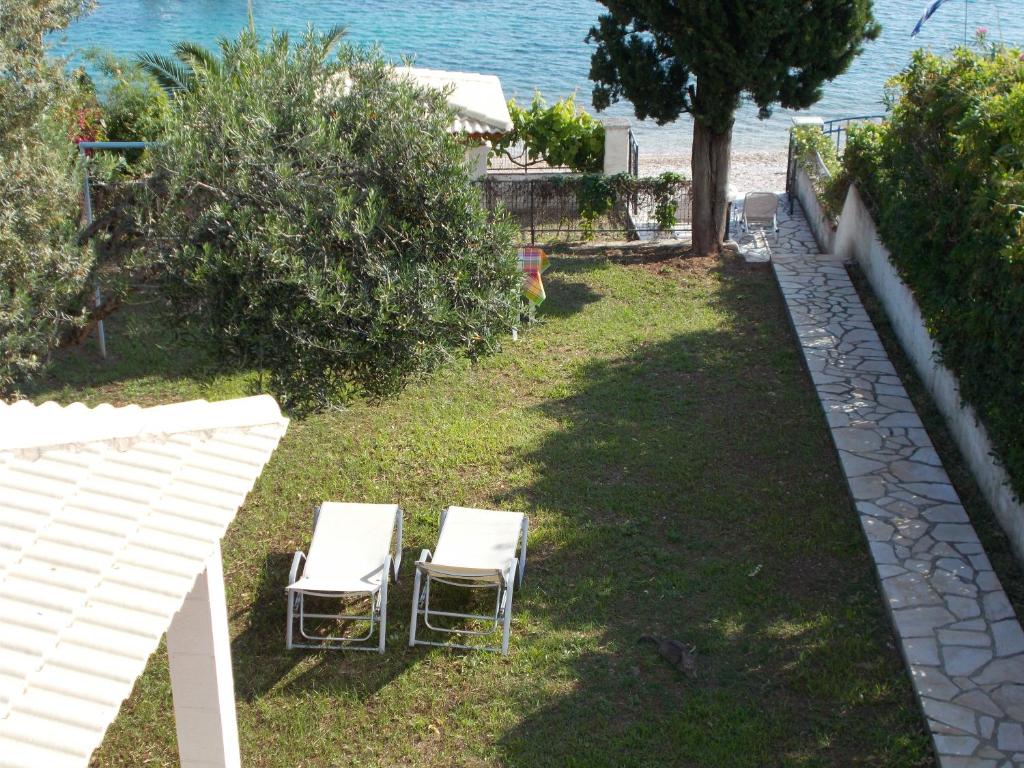 Eva apartments, Kassiopi, Imerolia, View from above 1